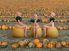 Уличный пуф Costuras круглый