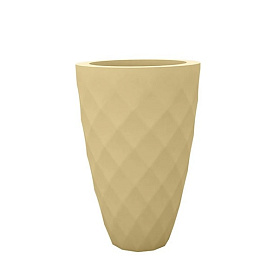 Кашпо Vases Nano матовое кремовое Ø18x36