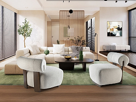 Topaz Кресло орех/экрю