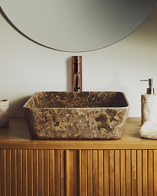 Раковина Darnen из серого мрамора 40 x 40 см