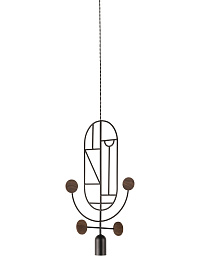 Подвесной светильник Wooden Dots WDS05 graphite/walnut
