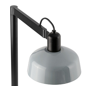 Настольный светильник TATAWIN с абажуром серо-голубой металл 1xE27