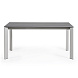 Стол Atta 160 (220) x90 серый керамический