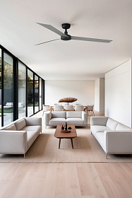 Потолочный вентилятор CRUISER XL Ш1600mm черный 3 PALAS алюминий