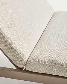 Шезлонг Kionia из алюминия цвета таупе