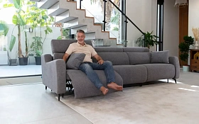 Диван Berlin 3-х местный с реклайнером BV1 + 3MR + BV2