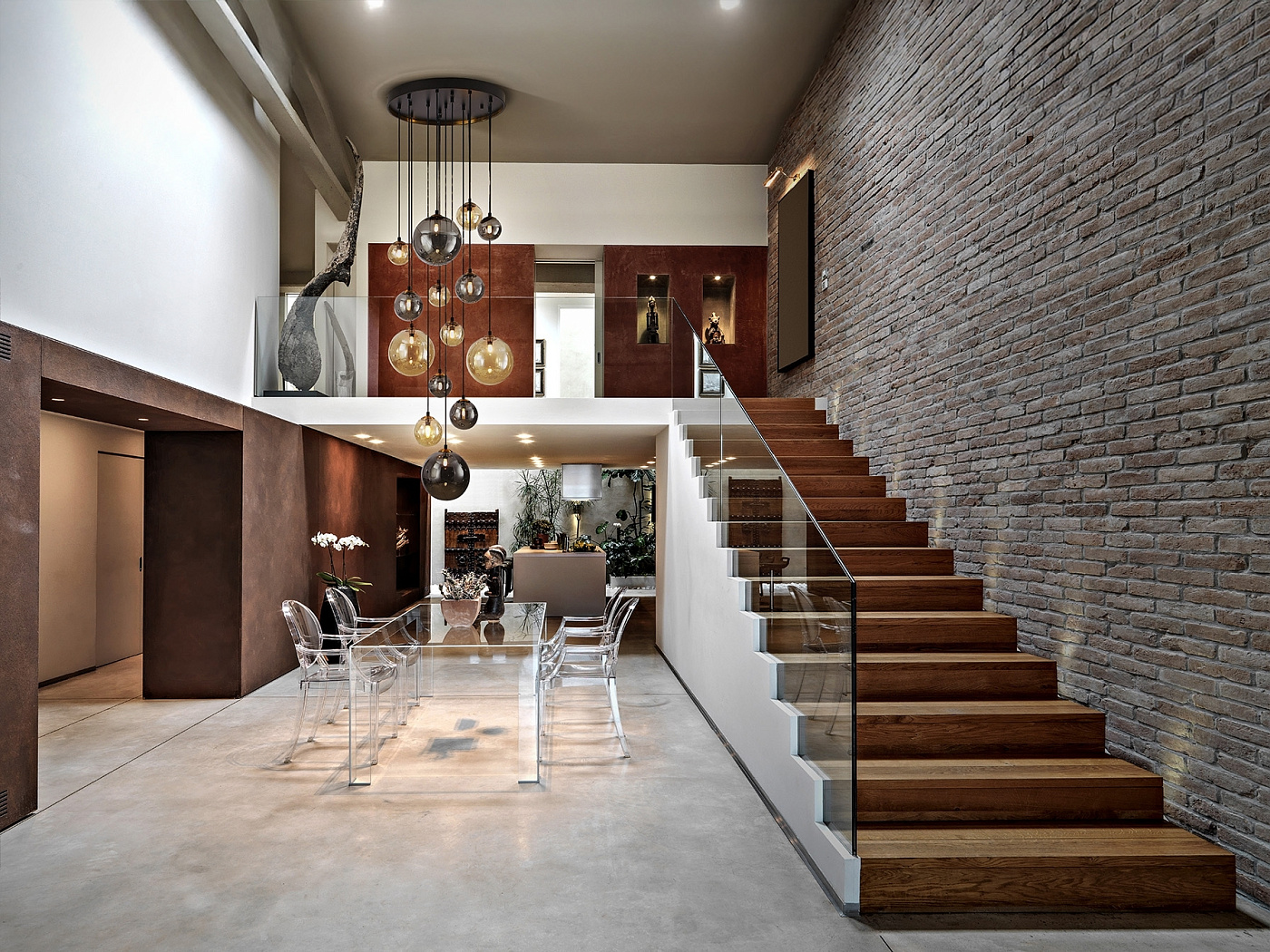 Dark Люстра 14L черный-латунный