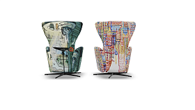 Кресло-реклайнер Mondrian Manual L-45, Base - Antracith Grey, ткань New York S.6