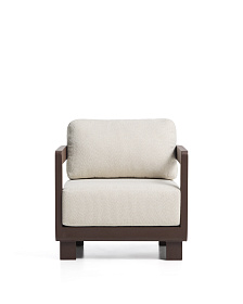 Уличное кресло Nerano из коричневого алюминия