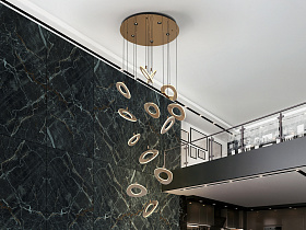 Mirena Люстра 13L розовое золото