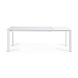ATTA Стол 160 (220) x90 белое стекло