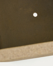 Набор из 2 высоких кашпо Minoa горчичного цвета из песчаника 44 x 44 см