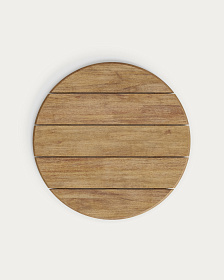 Уличный стол Esilda из акации и зеленой стали Ø80 см