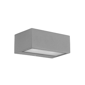 Настенный светильник IP54 Nemesis Aluminium 90*220mm E27 15W серый