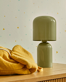 Настольная лампа Monze из светло-зеленого металла