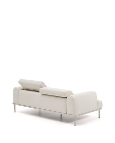 Диван Aurum 3-местный цвета экрю с откидным подголовником 234  см