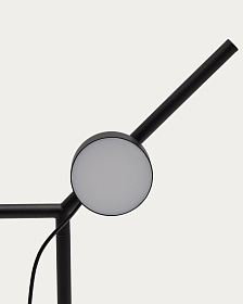 Напольный светильник Orey из черного металла с многопозиционным точечным светильником