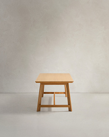 Стол Idun из шпона и массива дуба с натуральной отделкой 200x100см