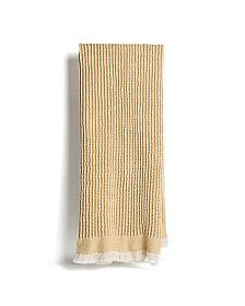 Хлопковый плед Lideba в оранжевую полоску, 100 x 170 см