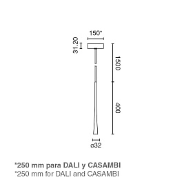 Подвесной светильник DIANA 400 NESO Black 6 Вт 2700 К