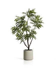 Искусственное дерево Rhus в белом горшке, 185 см