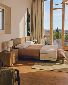 Ковер Eloda из шерсти и вискозы горчичного цвета, 200 x 300 см