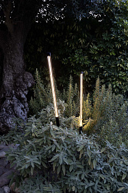 Лампа Bambou 1068 с шипом черная LED 8W 2200K
