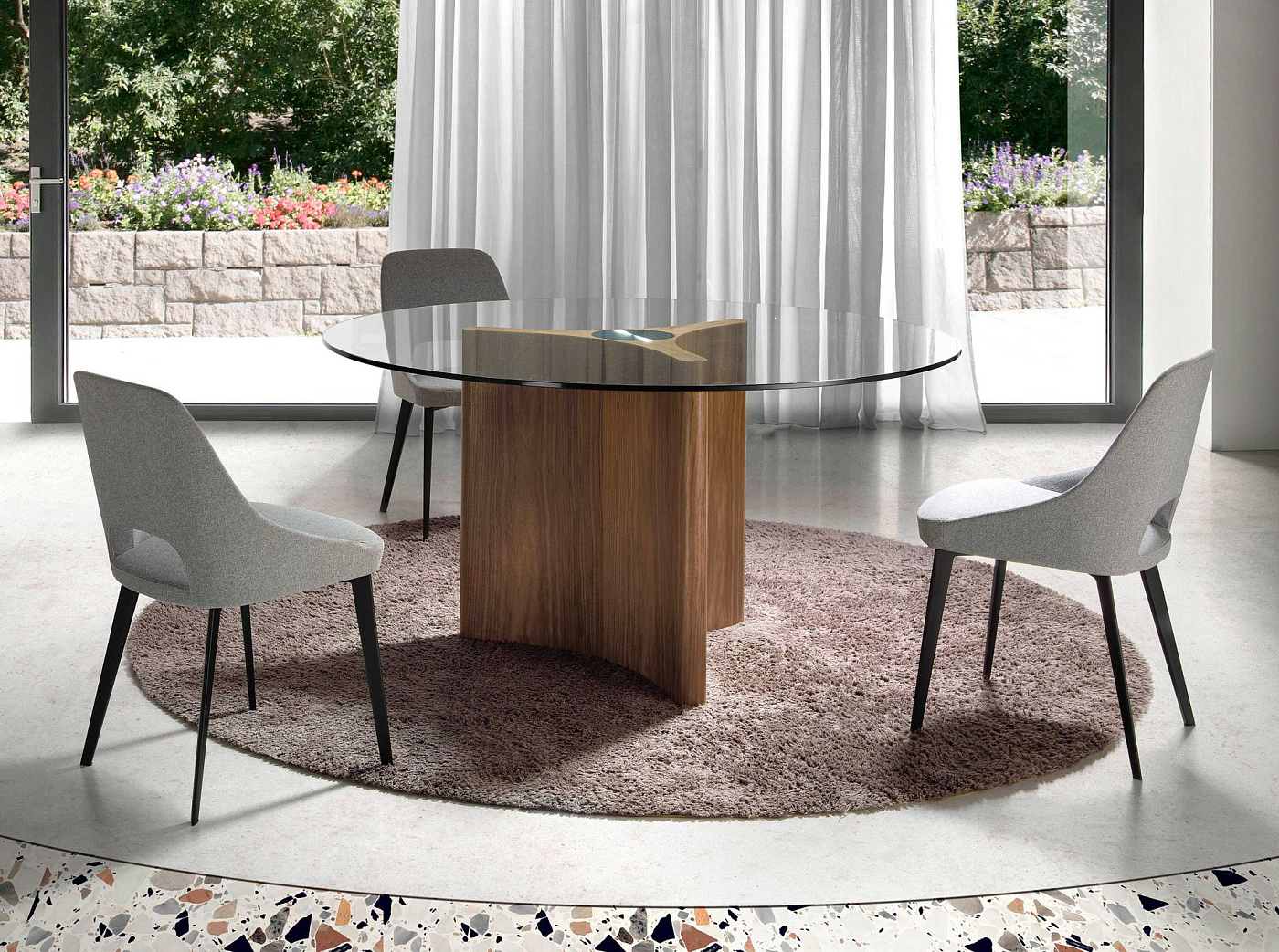 Круглый обеденный стол MI1706B /1094