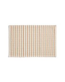 Хлопковый коврик для ванной Merade с оранжевыми полосками, 50 x 80 см
