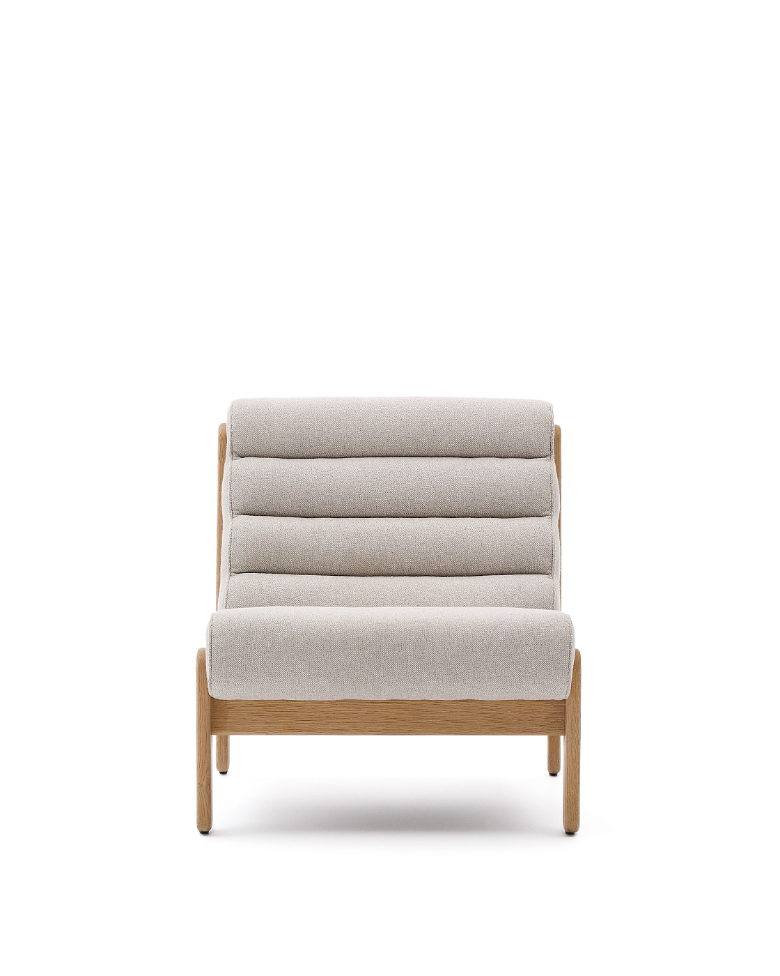 Кресло Magira из дуба с натуральной отделкой, бежевое