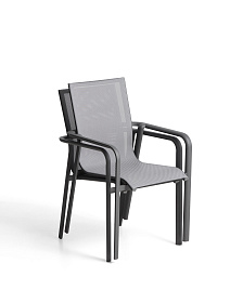 Уличный стул Canea из графитового алюминия