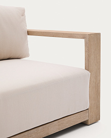 Диван Ambra 3-местный уличный из акации со светлой отделкой 249 см