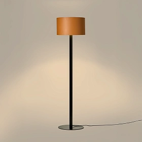 Торшер Rems оранжевая кожа