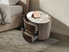 Enoc Прикроватная тумбочка темный дуб