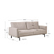 3-местный диван Galene бежевый 214 см