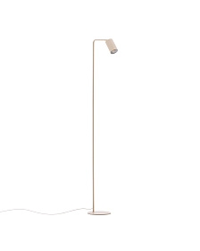 Торшер Manie из металла с бежевой текстурированной отделкой