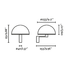 DOME Настенный светильник черный 1XE27
