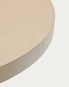 Aiguablava Журнальный столик бежевый цементный Ø120 см