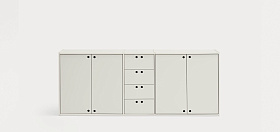 Сервант Wally 4D4D кремовый