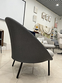 Кресло уличное Twins 111 Ft Graphite, Batyline Eden 50720,  Group 01 Strada 75 + подушка 40*22