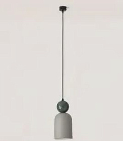 Подвесной светильник Bell Отделка  Natural Clay + белый мрамор