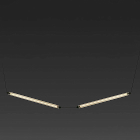 Подвесной светильник LUMINA 600 2L COLGANTE черный CURVO LED 24W 2200K