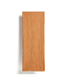 Плед Sareli из оранжевой смесовой шерсти 130 x 170 см