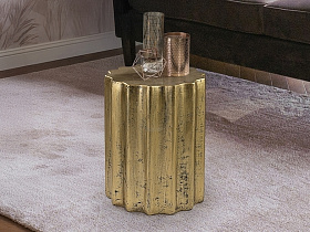 Estriada Приставной столик золотой