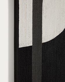 Абстрактная черно-белая картина Onure, 120 x 200 см