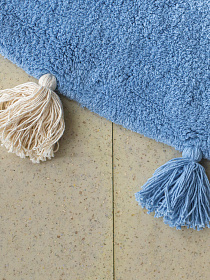 Хлопковый ковер Lillaland COLORFUL BLUE D140