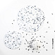 Подвесной светильник Confetti из переработанного пластика мраморный ø45 см