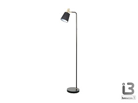 Gisela Торшер 1L черный-латунный