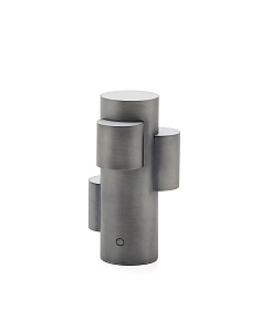 Переносная настольная лампа Adrina из темно-серого металла