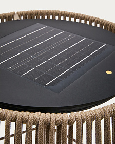 Уличный торшер Aldet на солнечной батарее с серым шнуром Ø46 см